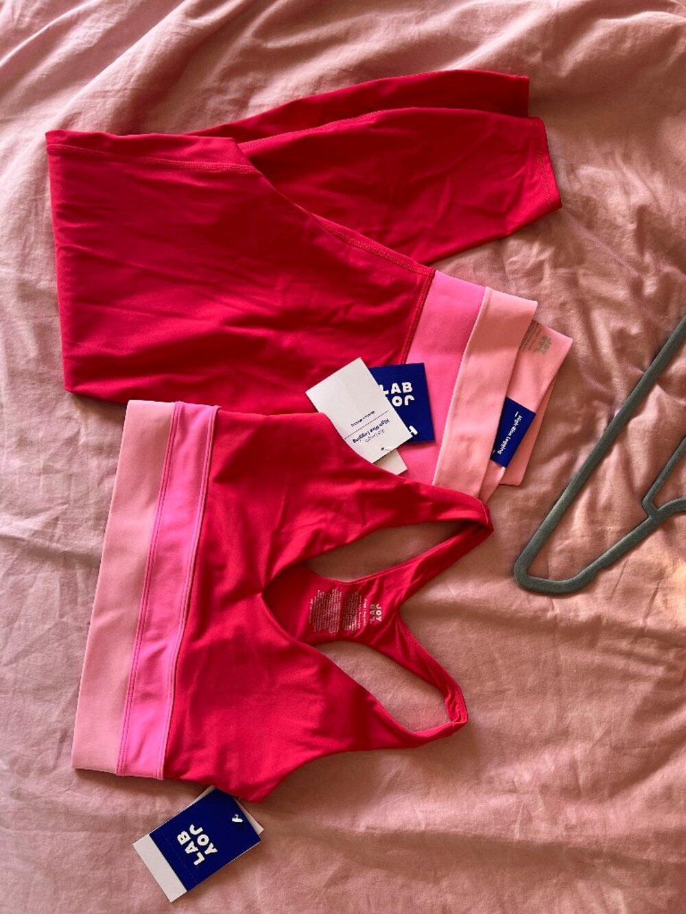 JoyLab High-Rise Colorblock Pink Workout Set - Picture 8 of 8